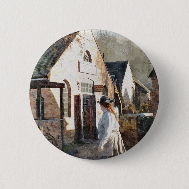 MACARON ROND 5 CM ANGLETERRE VICTORIENNE (Devant)