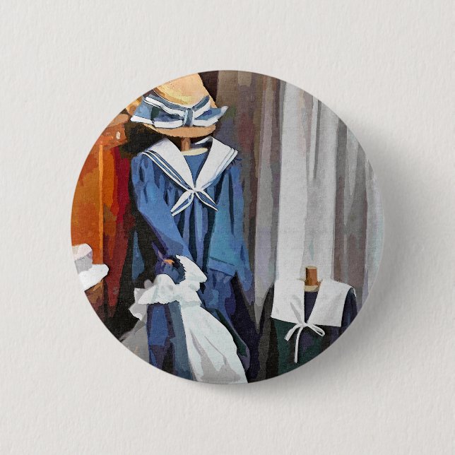 MACARON ROND 5 CM ANGLETERRE VICTORIENNE (Devant)