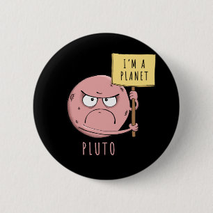 Macaron Rond 5 Cm Angry Pluto