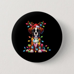 Macaron Rond 5 Cm Animaux Amoureux des animaux Cute Boxer Chien Rein