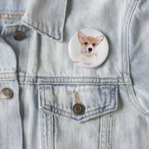 Macaron Rond 5 Cm Animaux de bébés cutest Sweet Baby Corgi