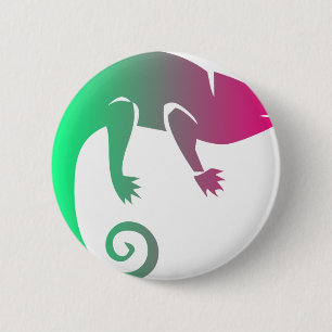 Macaron Rond 5 Cm Animaux de forêt tropicale