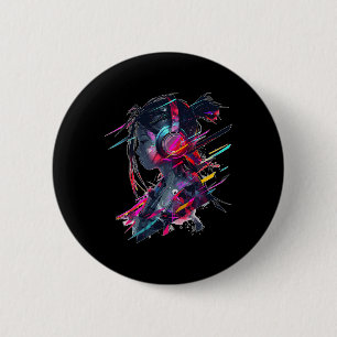 Macaron Rond 5 Cm Anime Manga Graphisme casque Artwork d'appareil