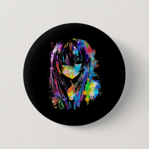 Macaron Rond 5 Cm Anime Manga Graphisme Colorful Art Anime