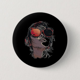 Macaron Rond 5 Cm Anime Manga Graphisme Lunettes de soleil Art Anime