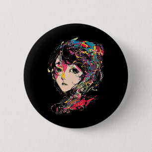 Macaron Rond 5 Cm Anime Manga Motif Illustration colorée Anime 1