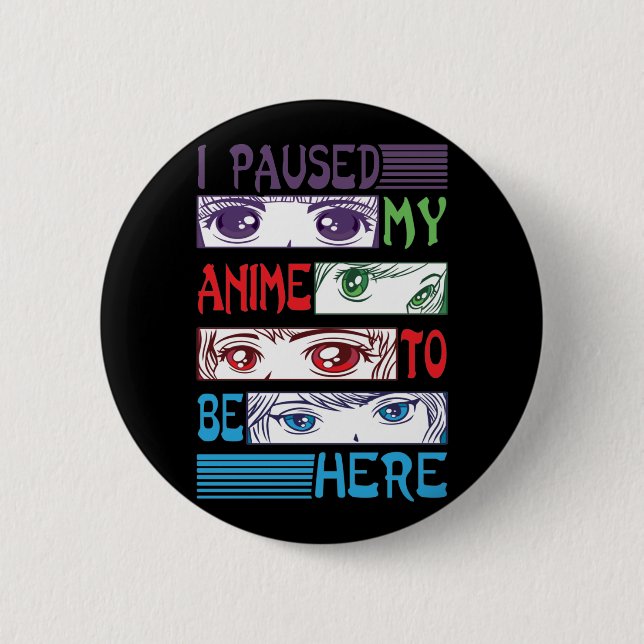 Macaron Rond 5 Cm Anime regarder fille Otaku Ado japonais manga (Devant)