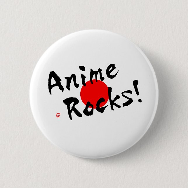 Macaron Rond 5 Cm Anime Rocks ! (Devant)