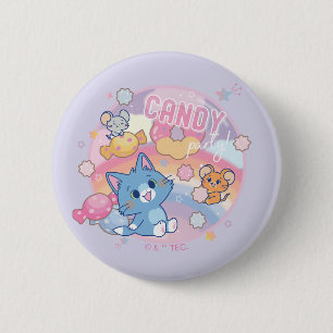 Macaron Rond 5 Cm Anime Tom et Jerry Candy Party