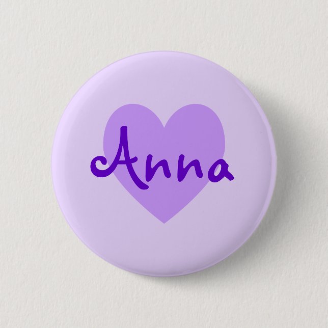 Macaron Rond 5 Cm Anna en violet (Devant)
