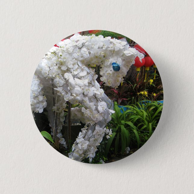Macaron Rond 5 Cm Année du cheval | 春 節 馬 ... Topiary chinois (Devant)