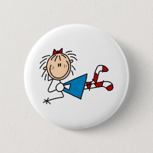 Macaron Rond 5 Cm Annie se trouvant vers le bas bouton