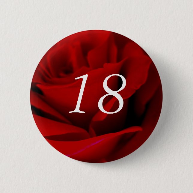 Macaron Rond 5 Cm Anniversaire 18 ans (Devant)