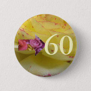 Macaron Rond 5 Cm Anniversaire 60 ans