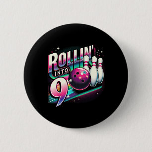 Macaron Rond 5 Cm Anniversaire Bowling Roulant Dans 9 Fête 9e Annive
