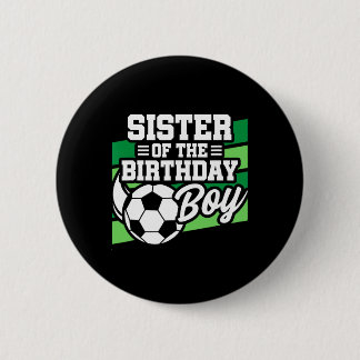 Macaron Rond 5 Cm Anniversaire de football - Anniversaire de sœur -