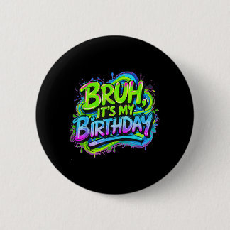 Macaron Rond 5 Cm Anniversaire de frère drôle d'anniversaire de jeu 