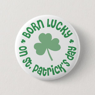 Macaron Rond 5 Cm Anniversaire de Jour de la Saint Patrick