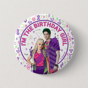 Macaron Rond 5 Cm Anniversaire des enfants Disney Zombies