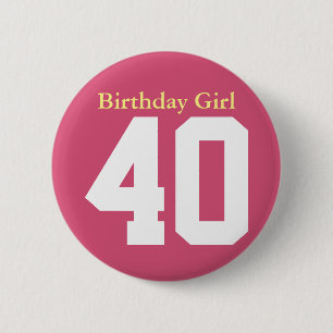 Macaron Rond 5 Cm Anniversaire Fille 40