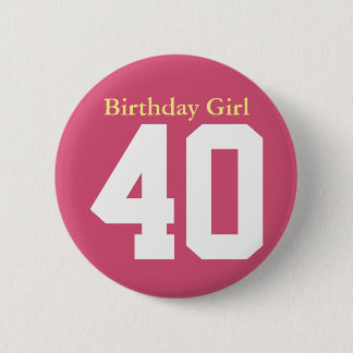 Macaron Rond 5 Cm Anniversaire Fille 40