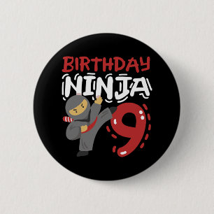 Macaron Rond 5 Cm Anniversaire Ninja 9 Anniversaires Karaté Enfants
