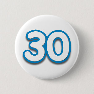 Macaron Rond 5 Cm Anniversaire ou anniversaire de 30 ans - ajoutez