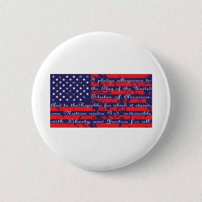 Macaron Rond 5 Cm Annonce de drapeau (Devant)