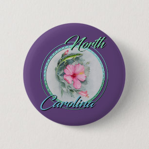 Macaron Rond 5 Cm Anolis de NC & Hibiscus