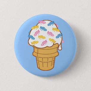 Macaron Rond 5 Cm Ant Ice