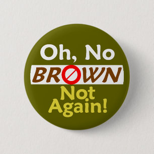 Macaron Rond 5 Cm Anti BRUN pas encore ! Bouton