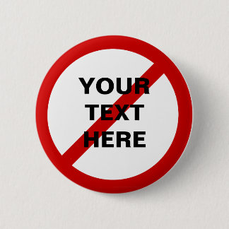 Macaron Rond 5 Cm Anti- cercle de modèle avec la barre oblique