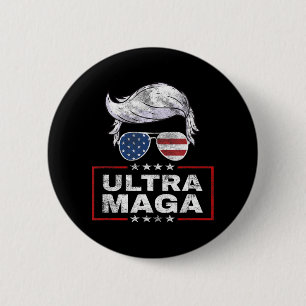 Macaron Rond 5 Cm Anti J.o.e B.i.d.e.n Fière Ultra-Maga
