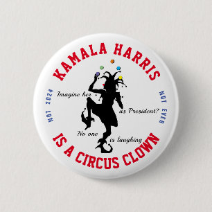 Macaron Rond 5 Cm Anti-Kamala Harris