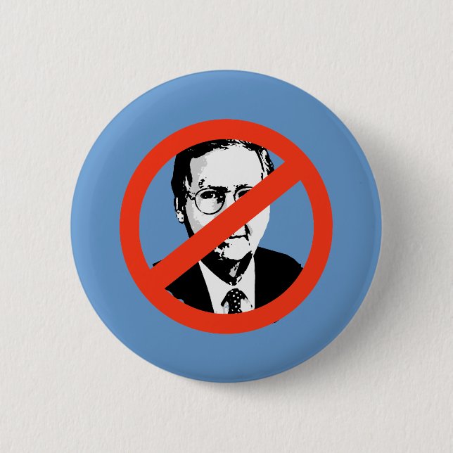 Macaron Rond 5 Cm ANTI-MCCONNELL - Anti-Mitch Mcconnell (Devant)