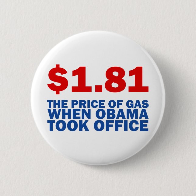 Macaron Rond 5 Cm Anti Obama (Devant)