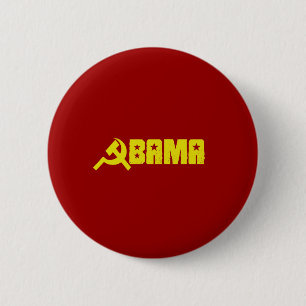 Macaron Rond 5 Cm Anti-Obama - Obama est un communiste