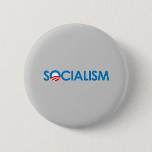 Macaron Rond 5 Cm Anti-Obama - socialisme