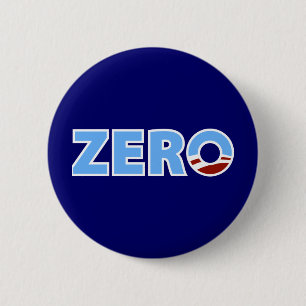 Macaron Rond 5 Cm Anti-Obama : Zéro