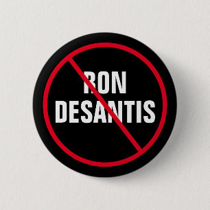 Macaron Rond 5 Cm Anti Ron DeSantis Démocrate de Floride
