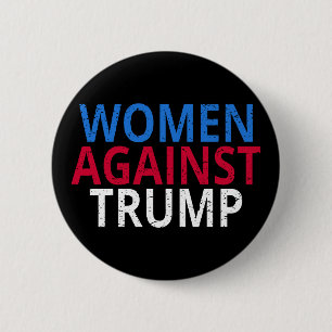Macaron Rond 5 Cm Anti-Trump - Les femmes contre Trump