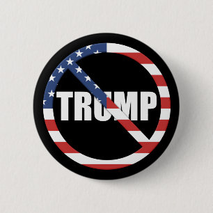 Macaron Rond 5 Cm Anti-Trump pro-démocratie