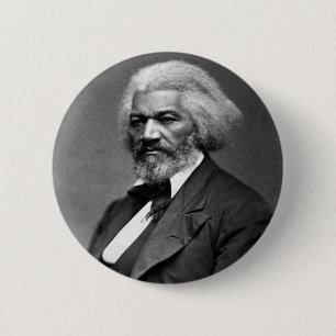 Macaron Rond 5 Cm Antique Frederick Douglass Portrait