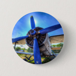 Macaron Rond 5 Cm Antonov AN-2 Biplane