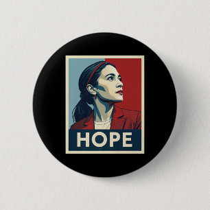 Macaron Rond 5 Cm Aoc Alexandria Ocasio Cortez 2028 Pour Président -