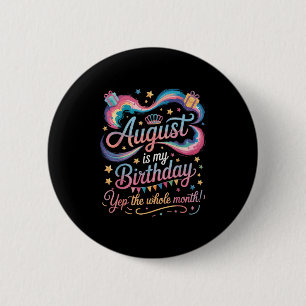 Macaron Rond 5 Cm Août Est Mon Anniversaire Oui Tout Le Mois Mignonn