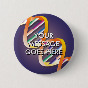 Macaron Rond 5 Cm Aperçu de l'ADN personnalisé