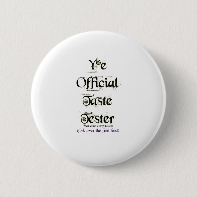 Macaron Rond 5 Cm Appareil de contrôle officiel de goût du YE (Devant)
