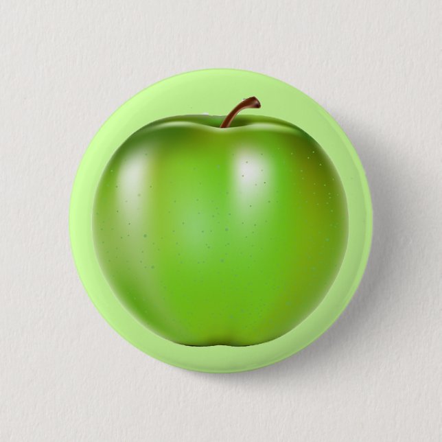 MACARON ROND 5 CM APPLE VERT (Devant)