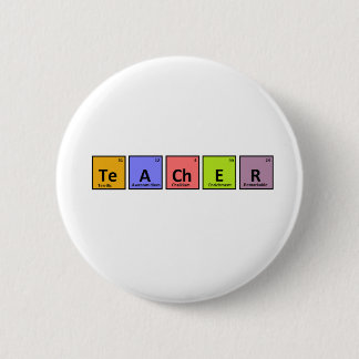 Macaron Rond 5 Cm Appréciation de professeur de Tableau périodique